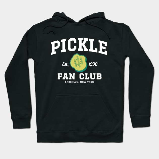 Pickle Fan Club Brooklyn New York Athletic Hoodie by DesignArchitect